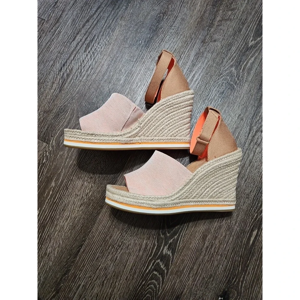 Tom's Women's Marisol Ankle Strap Wedge Sandal Size 11